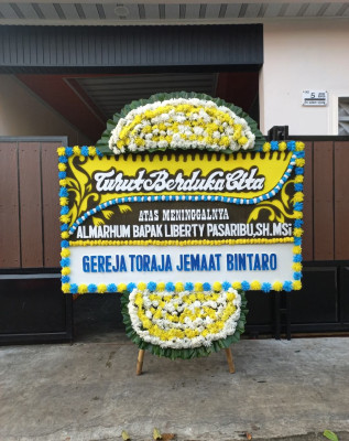 Papan Bunga Duka di Purwodiningratan